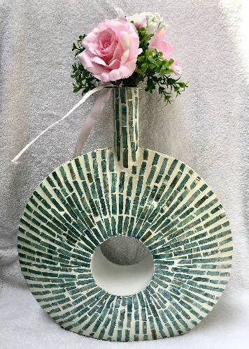 Decorative Doughnut Floor Ceramic Vase For Flowers Pampas Grass Home, Office, Garden online marketplace