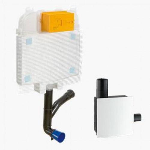 OLI Diamante 2 Dual Flush in-Wall Cistern with accessories + Chrome Dual Flush Control Plate. @HOG - Home Office Garden Online Marketplace