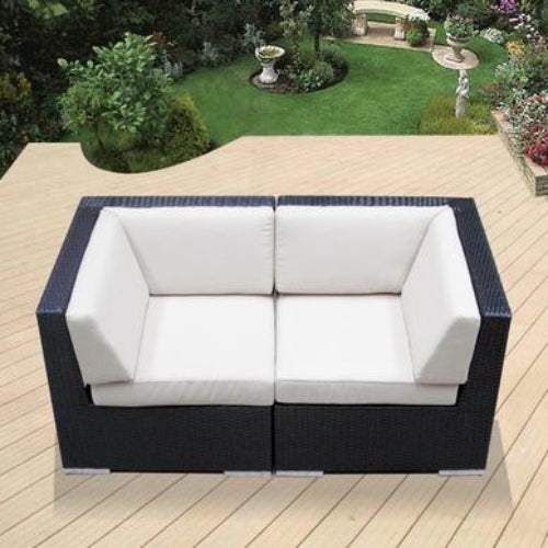 Outdoor Patio Rattan Furniture - Corner Chair- Set of 2. @HOG - Home Office Garden Online Marketplace