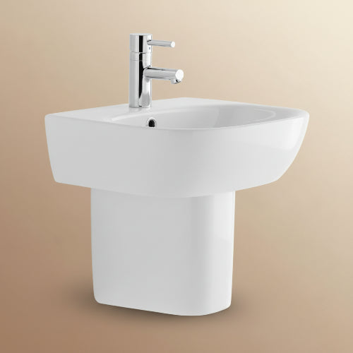 POZZI-GINORI Fantasia 2 Washbasin 55cm + Half Pedestal. @HOG - Home Office Garden Online Marketplace