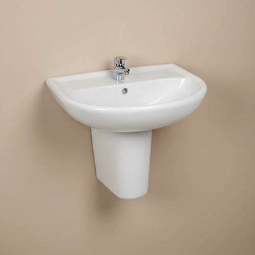 POZZI-GINORI Fantasia 2 Washbasin 55cm + Half Pedestal. @HOG - Home Office Garden Online Marketplace