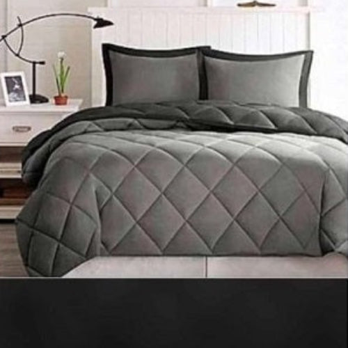 Plain Grey Duvet, Bedsheet with Pillow Cases @HOG - Home Office Garden Online Marketplace