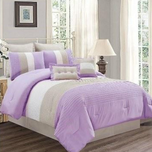 Purity Bedding Set - Lilac - 9pcs @HOG - Home Office Garden Online Marketplace