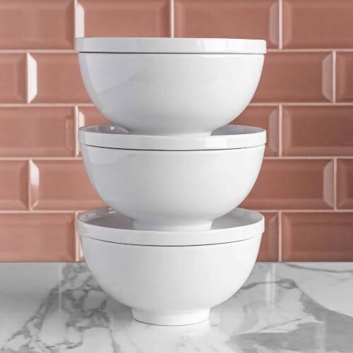 Dinnerware Set With Lid - 6pieces - White