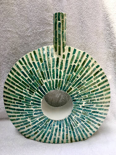 Decorative Doughnut Floor Ceramic Vase For Flowers Pampas Grass Home, Office, Garden online marketplace