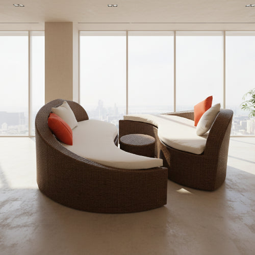 Rattan Curved Outdoor Sofa Set. @HOG - Home Office Garden Online Marketplace