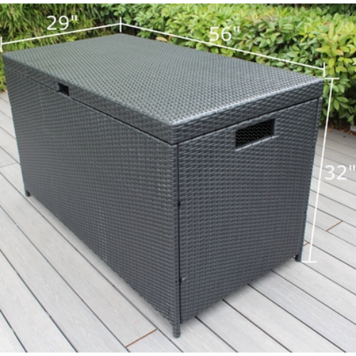 Rattan Cushion Storage Deck Box - Large. @HOG - Home Office Garden Online Marketplace