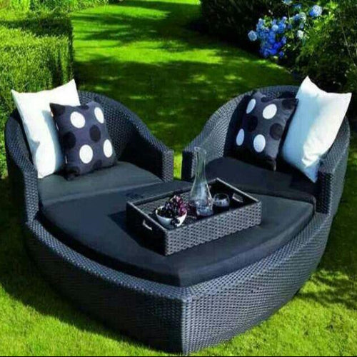 Rattan Heart Shaped Love Day Bed. @HOG - Home Office Garden Online Marketplace