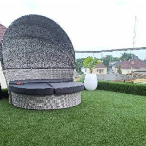 Rattan Sunbed Outdoor Furniture with Canopy. @HOG - Home Office Garden Online Marketplace