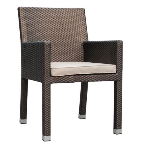 Rehau Rattan Brown 4 Seat Square Dining Set. @HOG - Home Office Garden Online Marketplace