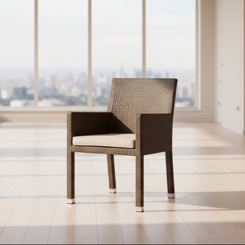 Rehau Rattan Brown Single Chair. @HOG - Home Office Garden Online Marketplace