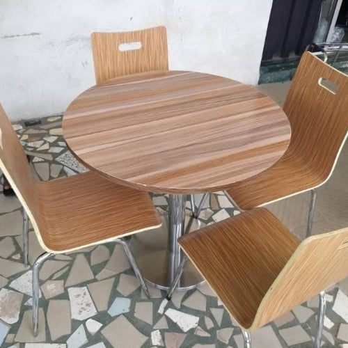 Round Pedestal Café Table and Bentwood Stack Café Chair Set. @HOG - Home Office Garden Online Marketplace