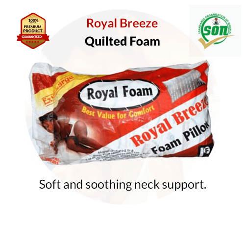 Royal Breeze Foam Pillow - 1000Grms - Quilted (Lagos Only) @HOG - Home Office Garden Online Marketplace