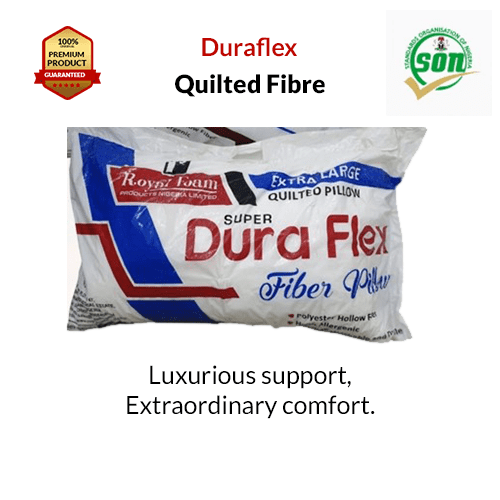 Royal Dura Super Fibre Pillow - 1000Grms - Quilted (Lagos Only) @HOG - Home Office Garden Online Marketplace