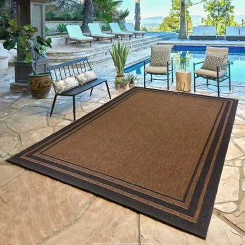 Studio Rug By Brown Jordan -Brown- 7 Ft. 10 In. X 10 Ft. HOG-Home Office Garden online marketplace