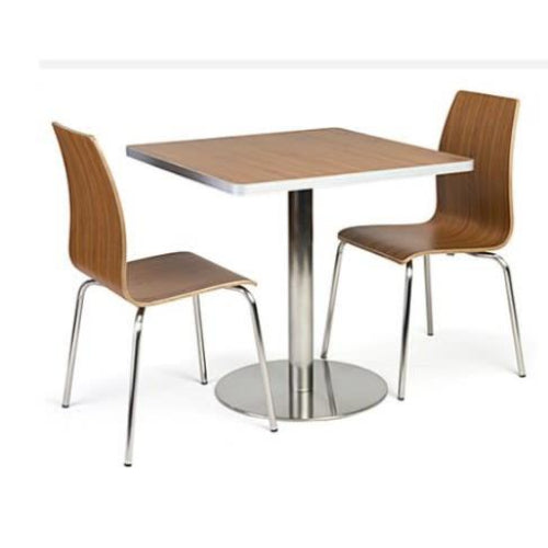Square Pedestal Café Table and Bentwood Stack Café Chair Set. @HOG - Home Office Garden Online Marketplace