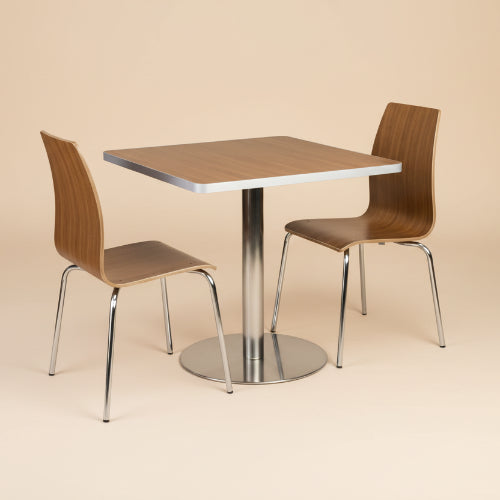 Square Pedestal Café Table and Bentwood Stack Café Chair Set. @HOG - Home Office Garden Online Marketplace