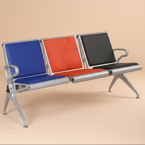 Stainless Steel Bench with Leather Cushion-Mix. @HOG - Home Office Garden Online Marketplace