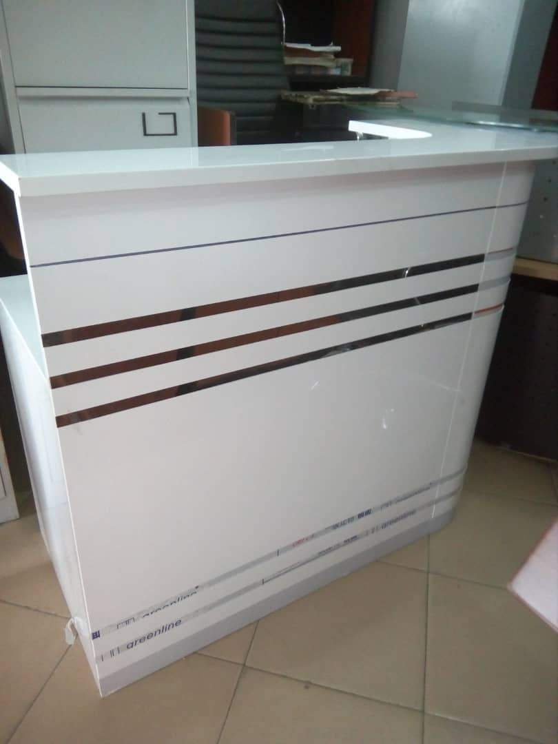 Stripe Reception Office Table 1.2mtr @HOG - Home Office Garden Online Marketplace