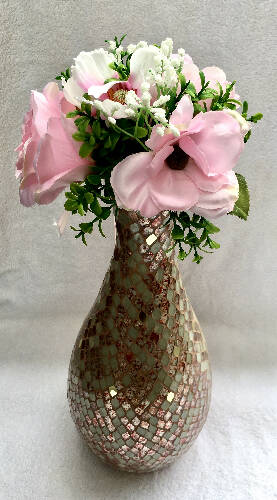Sparkling Glass Flake Floor Vase Home, Office, Garden online marketplace