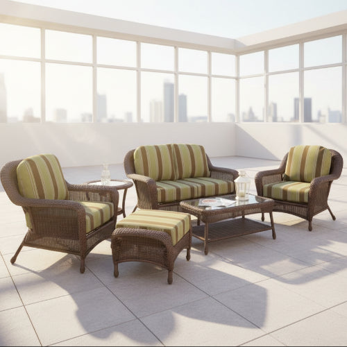 Tortuga Outdoor Sea Pines 6 Piece Rattan. @HOG - Home Office Garden Online Marketplace