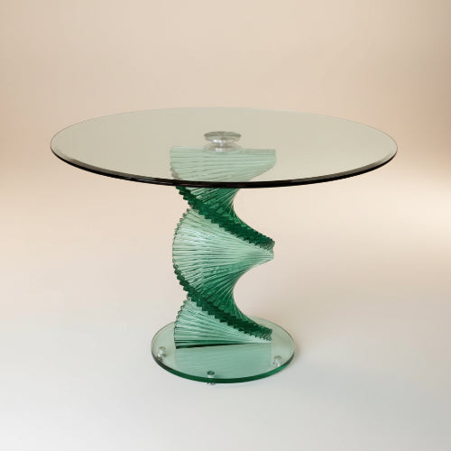 Twisted Glass 4 Seater Dining Table. @HOG - Home Office Garden Online Marketplace