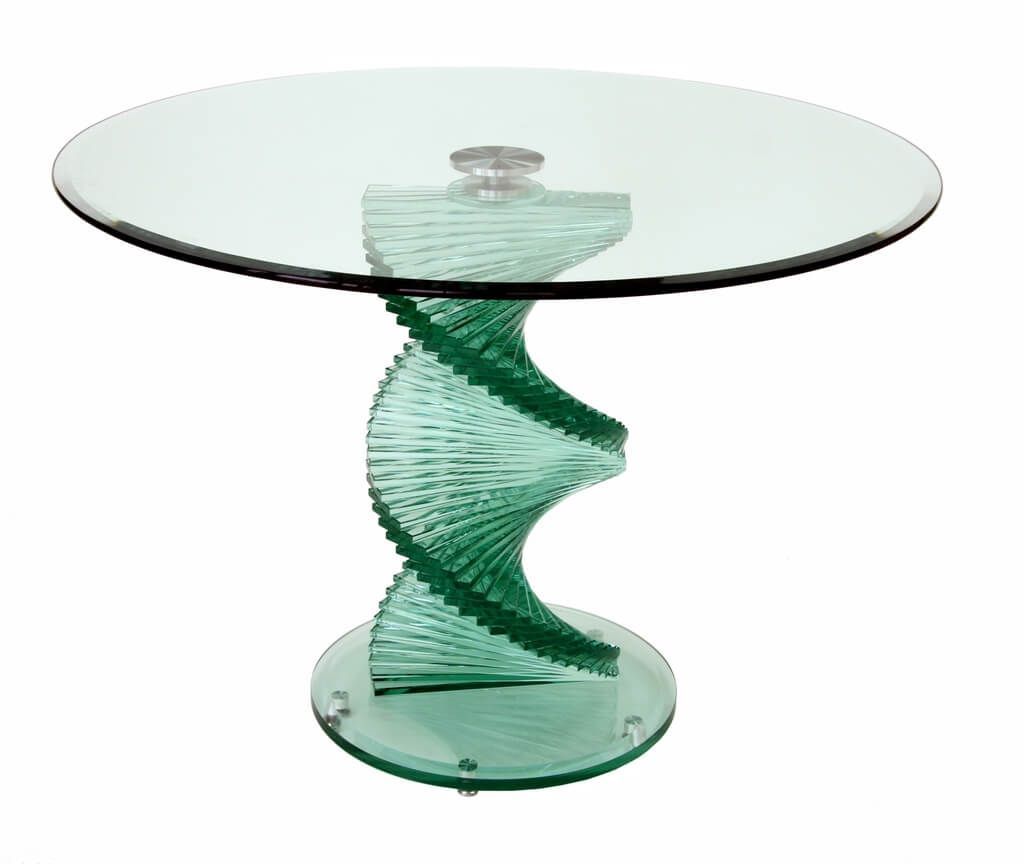 Twisted Glass 4 Seater Dining Table. @HOG - Home Office Garden Online Marketplace