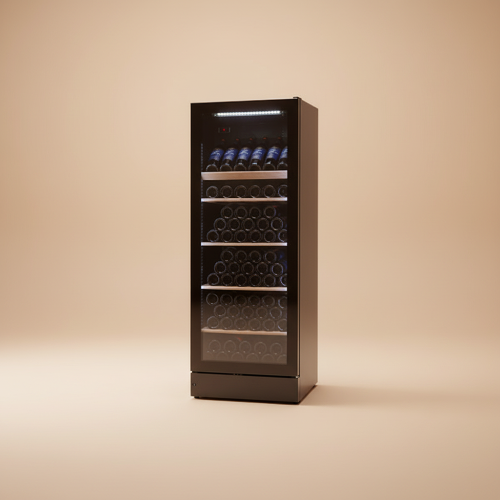 Built-In Wine Chiller 147 Bottles Capacity, Black Finish. Home Office Garden | HOG-HomeOfficeGarden | online marketplace