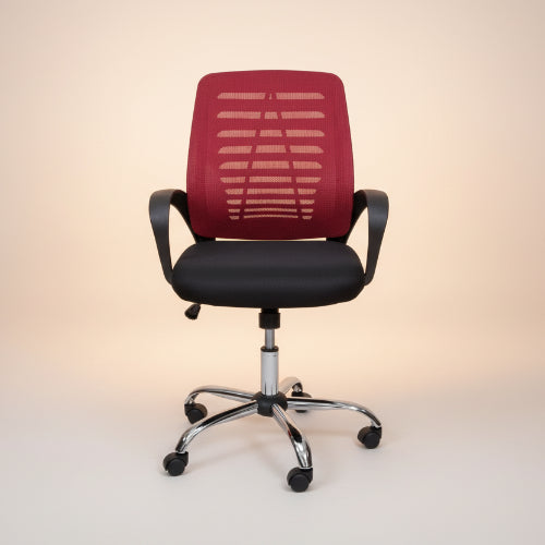 Victory Mesh Swivel Chair -Red. @HOG - Home Office Garden Online Marketplace