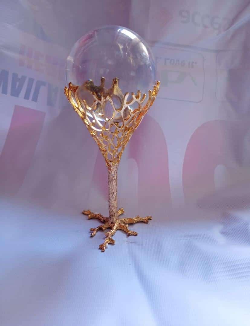 Luxury Scandinavian Desktop Glass Ball Ornament