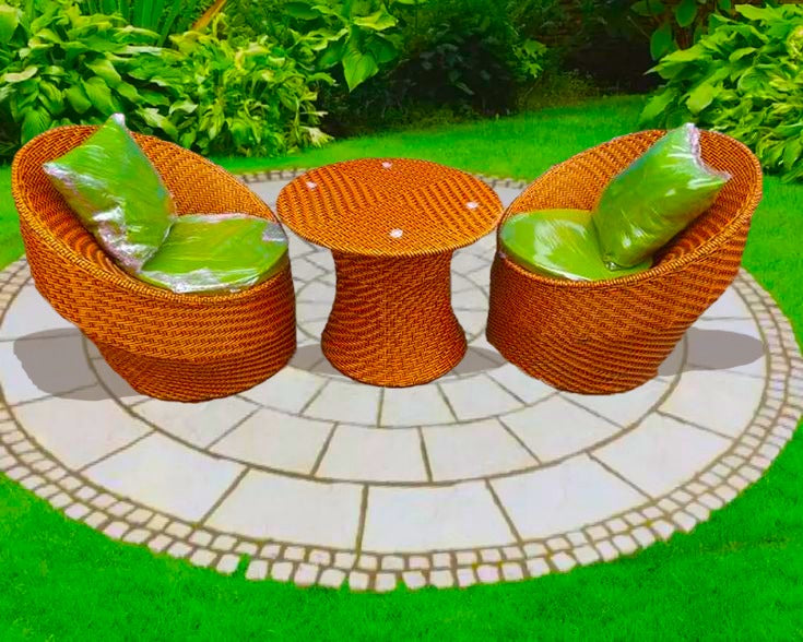 Culture Made Garden Patio Seating Chair and Table Set