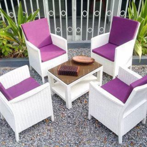 White Santorini Armchair 4 Set @HOG - Home Office Garden Online Marketplace