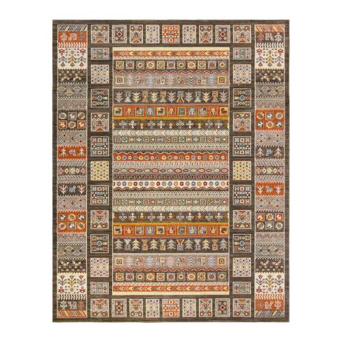 Gertmenian Karina Area Rug - Trogir Brown - 6 Ft. 6 In. X 9 Ft. 6 In. (198cm X 290cm)