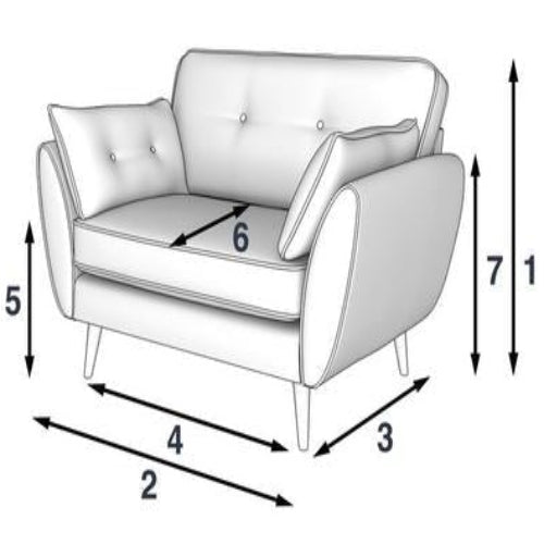 Zinc Cuddler Sofa @HOG - Home Office Garden Online Marketplace