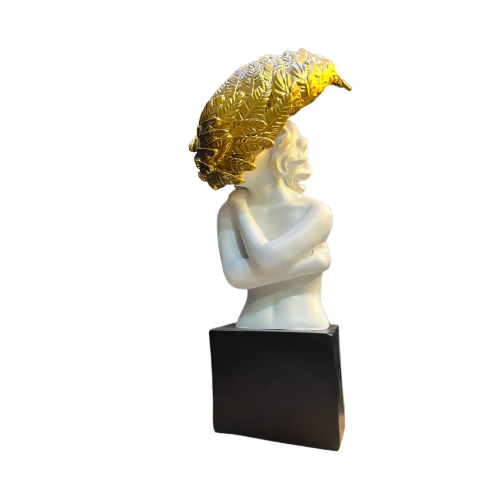Gold Leaf African Queen Bust