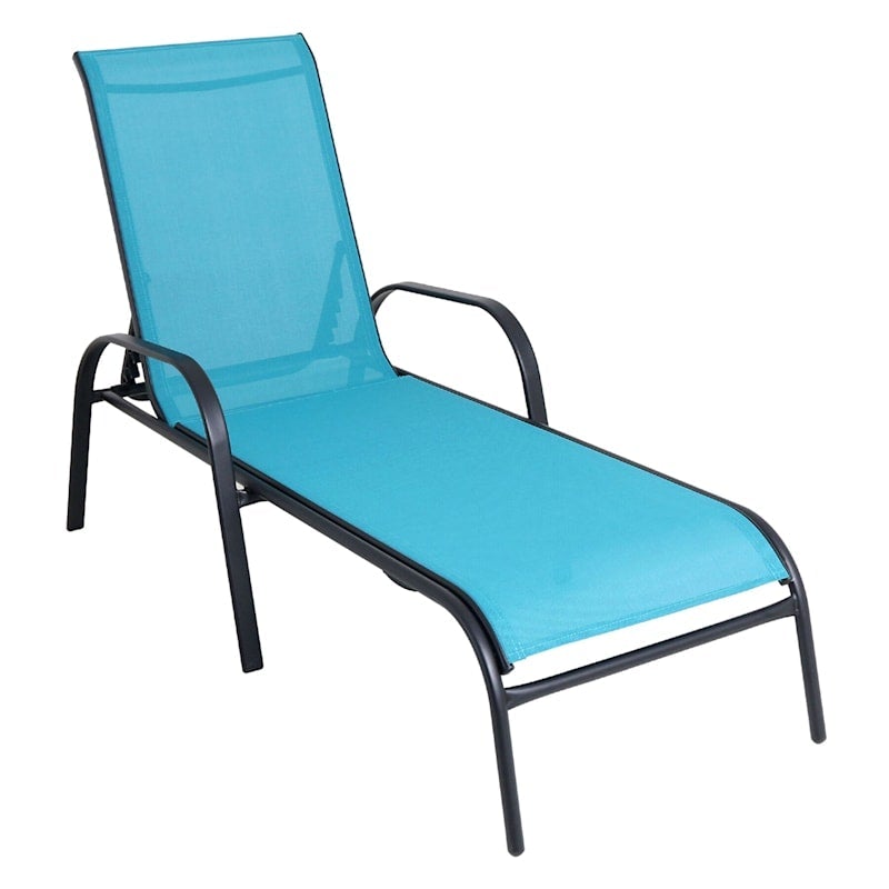 Abaco Blue Tone Sling Chaise Home Office Garden | HOG-HomeOfficeGarden | online marketplace