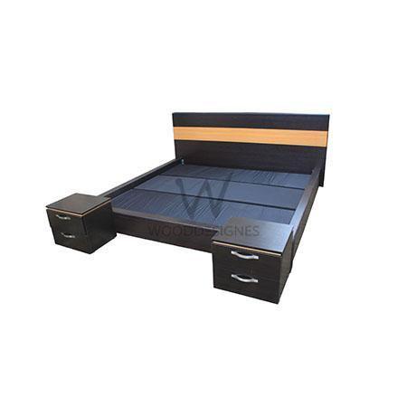 adelia-series-7x6-feet-bedframe-dark-brown-and-golden-brown-30399359444 HomeOfficeGarden Home Office Garden | HOG-HomeOfficeGarden | HOG