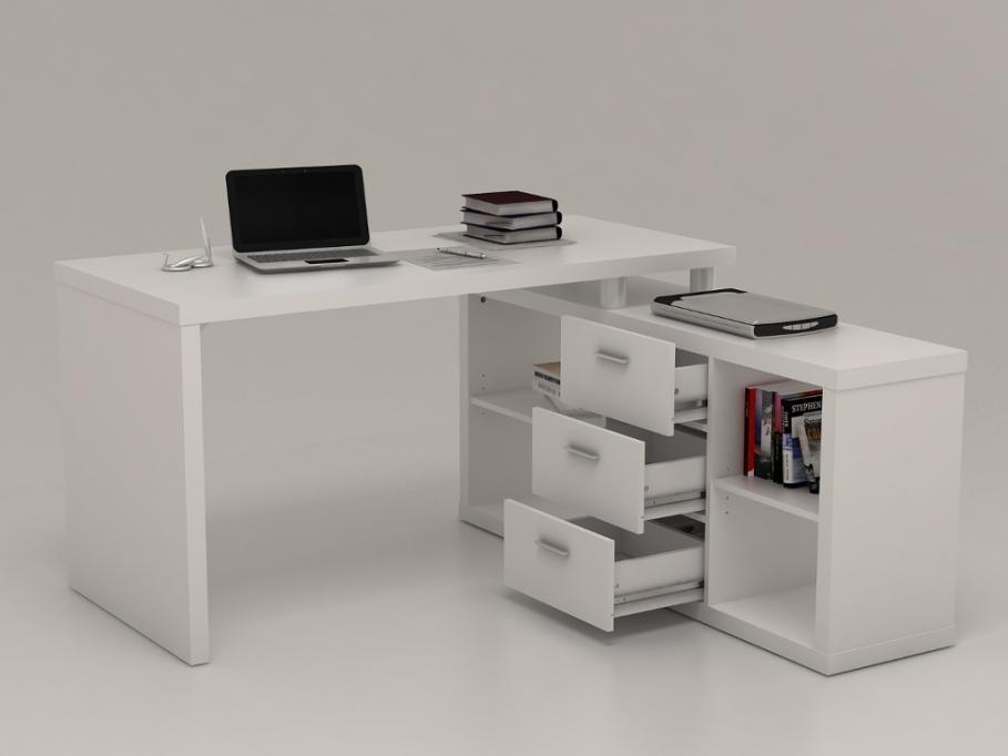 ALDRIC White Office Table Home Office Garden | HOG-HomeOfficeGarden | online marketplace