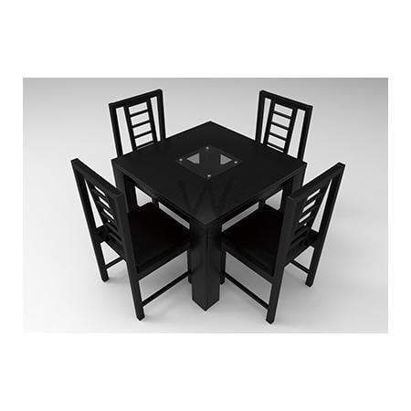 alvar-series-4-seater-dining-set-black-3690847109189  HomeOfficeGarden Home Office Garden | HOG-HomeOfficeGarden | HOG 