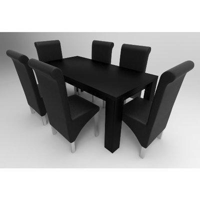 amon-deluxe-series-6-seater-dining-set-black-30418245716   HomeOfficeGarden Home Office Garden | HOG-HomeOfficeGarden | HOG