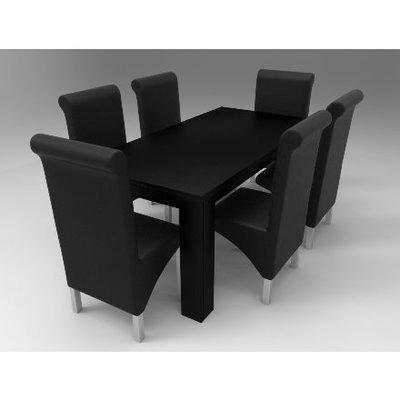 amon-deluxe-series-6-seater-dining-set-black-3041824597 HomeOfficeGarden Home Office Garden | HOG-HomeOfficeGarden | HOG