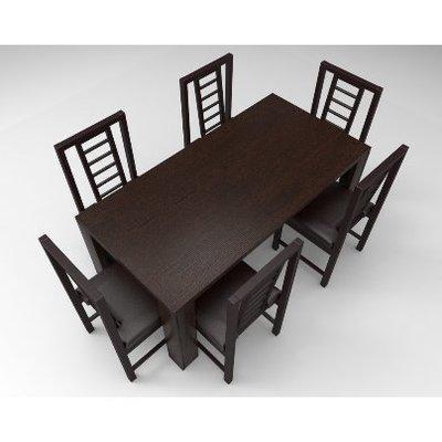 amon-series-6-seater-dining-set-dark-brown-30427108820  HomeOfficeGarden Home Office Garden | HOG-HomeOfficeGarden | HOG