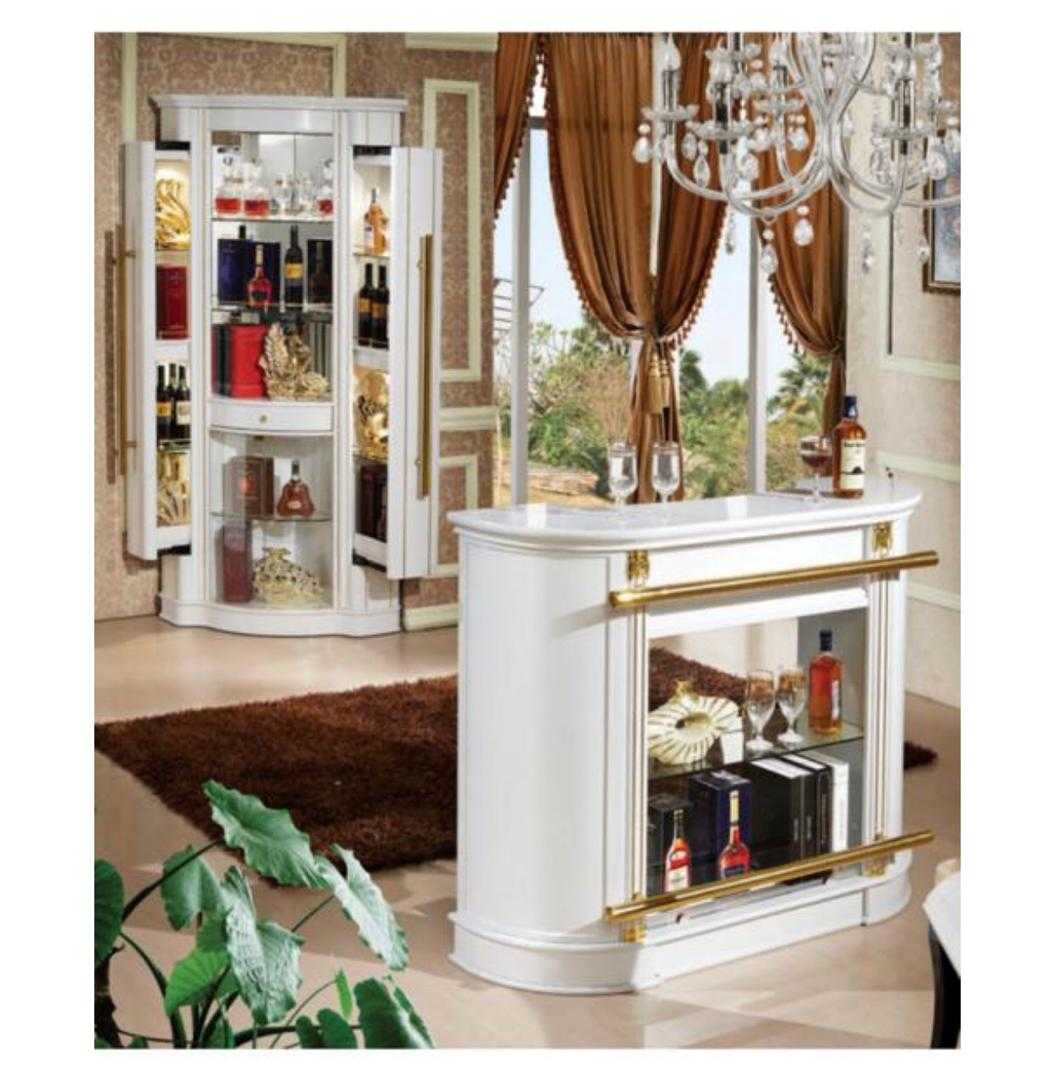 Antique Bar Cabinet-White Home Office Garden | HOG-HomeOfficeGarden | online marketplace