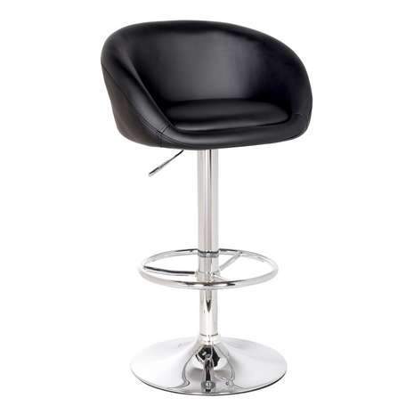Apollo Upholstered Black Gas Lift Bar Stool Home Office Garden | HOG-HomeOfficeGarden | online marketplace