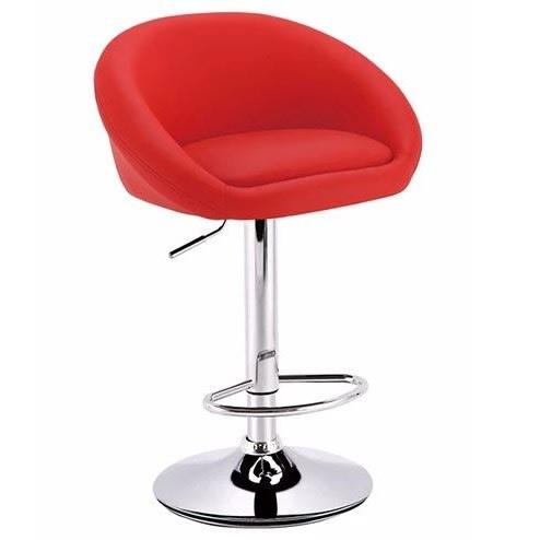 Apollo Upholstered Red Gas Lift Bar Stool Home Office Garden | HOG-HomeOfficeGarden | online marketplace
