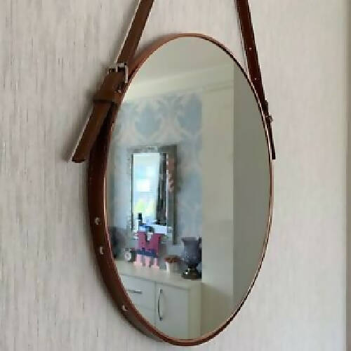 Belt Mirror With Side Buckle - 50cm Home Office Garden | HOG-HomeOfficeGarden | online marketplace