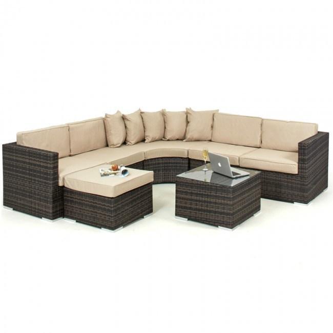 Barcelona 6-7 Seater Rattan Corner Sofa Set Home Office Garden | HOG-HomeOfficeGarden | online marketplace
