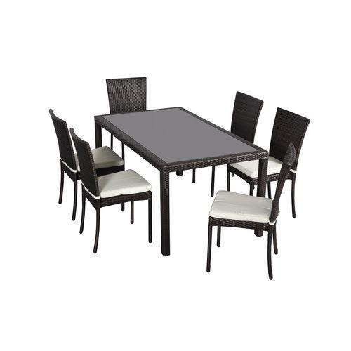 Bergamo Rattan Chocolat - Woven resin garden lounge 6 chairs Home Office Garden | HOG-HomeOfficeGarden | online marketplace