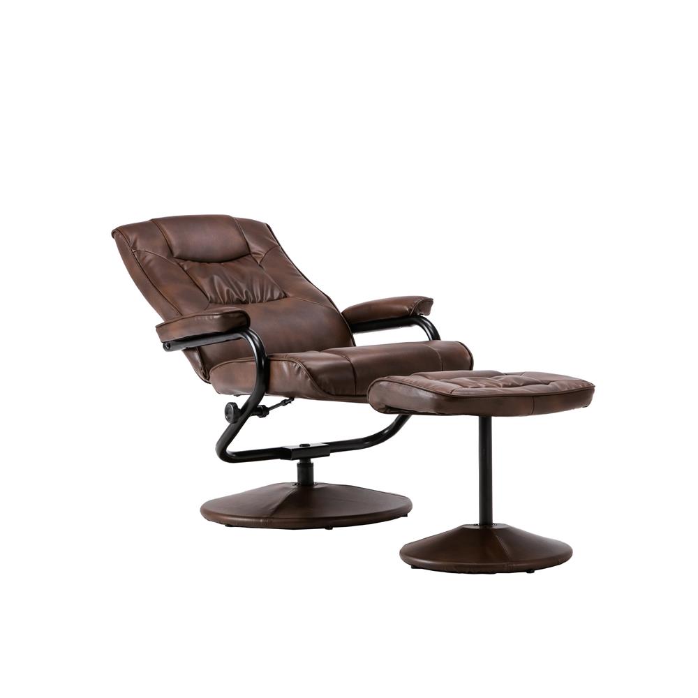 Birlea Memphis Swivel Chair & Footstool: Tan
