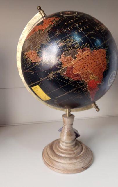 Black And Gold Large Globe